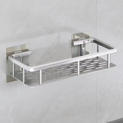 Badkameraccessoires Planken Zonder Boren Organizer Douche Opbergrek Wandmontage Ruimte Aluminium Toilet Shampoo Houder Planken Decor
