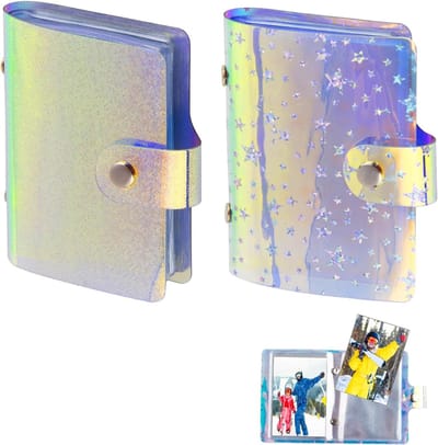 Set van 3 kleine mini fotoalbums, fotokaartmap Geschikt voor Polaroid, Instax Mini Fujifilm en Kpop fotokaarten.
