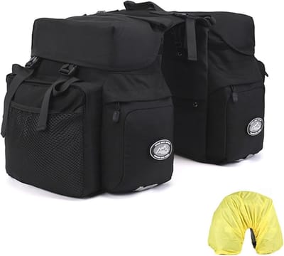 Waterdichte Fietspanniers met Reflecterende Trim - 50L Capaciteit voor Fietsen