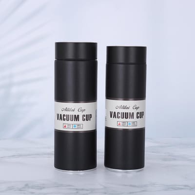Nieuwe Moderne Roestvrijstalen Vacuüm Beker High-end Eenvoudige Rechte Beker Thee Scheiding Zakelijk Cadeau Beker 420ml