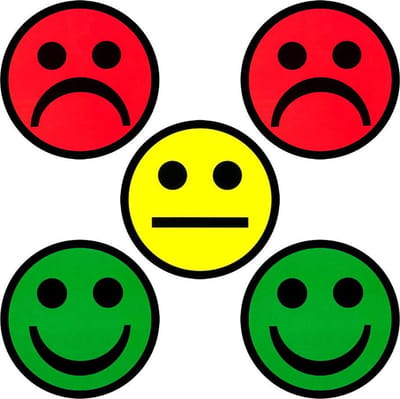 5 Smiley Magneten Mix 5 cm