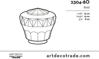Wandlamp Bold Royal Chroom - Art Deco Trade