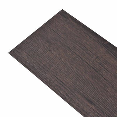 vidaXL - Zelfklevende - PVC - Vloerplanken - Donkerbruin - 30,5 - x - 61 - cm - 28 - st