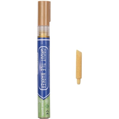 BIGTHUMB stylo à coulis à base d'eau stylo à peinture à coulis de carrelage renouveler marqueur de réparation revêtement de ligne d'écart de carrelage avec or