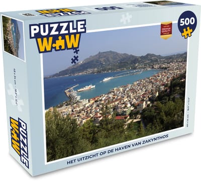 Puzzel Het uitzicht op de haven van Zakynthos - Legpuzzel - Puzzel 500 stukjes