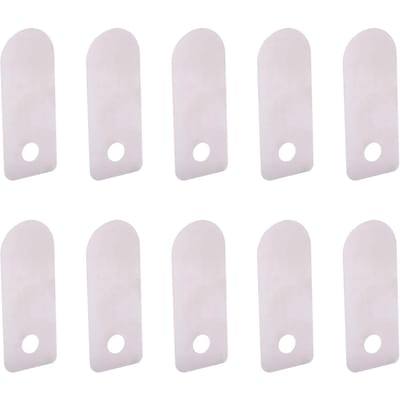 10 Stuks Klepplaat Luchtcompressor Stille Olievrije Machine Aluminium Accessoires Vervanging(Korte Ventielplaat 13x33mm ) white