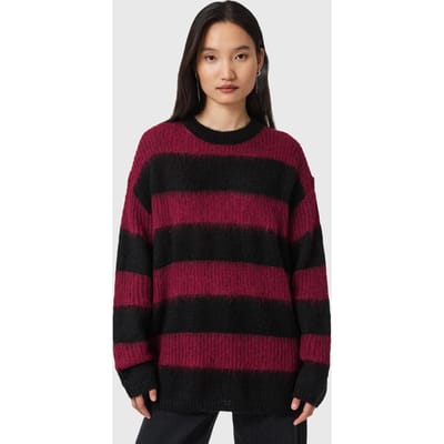 AllSaints Onyx Jumper Black/red Taglia: XS | Maglioni a maglia Outlet | Donna | Nero