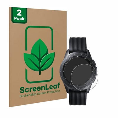 2 Stuks Screenprotector voor Samsung Galaxy Watch (42 mm) - Hoogwaardige Beschermfolie transparant