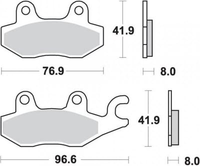 nissin remblokjes voor triumph 1200 daytona 1991 tot 1997 ar nieuw