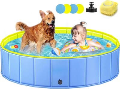 ZMR® Hondenzwembad - Hondenzwembaden - Hondenzwembad Opvouwbaar - Blauw - 120cm x 30cm x 30cm