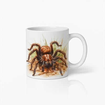 Keramische Mok met Realistisch Vogelspin Ontwerp – Unieke Koffie & Thee Beker Cadeau voor Insecten- en Natuurliefhebbers