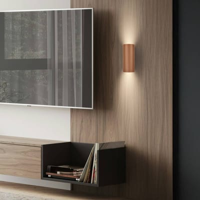BRILONER Ida – Wandlamp – wandlamp binnen – woonkamer lamp - GU10 fitting – koffie – 8 x 20 cm
