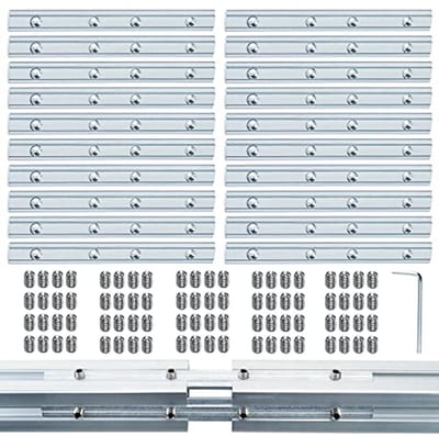 Verbindingsstukken Profiel - Aluminium Connector - Constructie Monteren - Roestvrij Staal - 20 Stuks - Zilver