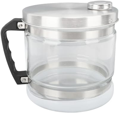 Dailygoods- Watercontainer 4 liter - Vervangende Glazen Kan - Roestvrij Staal - Multifunctioneel - Voor Gedestilleerd Water - Waterfles