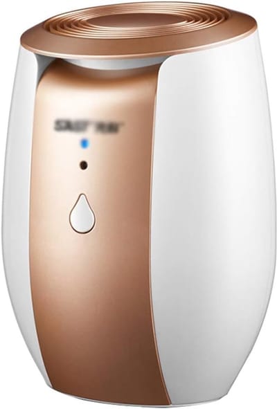 Elektrische Luchtontvochtiger - Mini Ontvochtiger - Vochtige Ruimtes - Automatische Uitschakeling - 500ml Tank - Wit