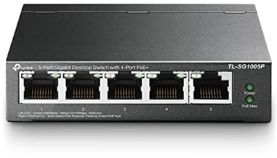 5-Poorts Gigabit PoE Switch met Plug-and-Play Functionaliteit