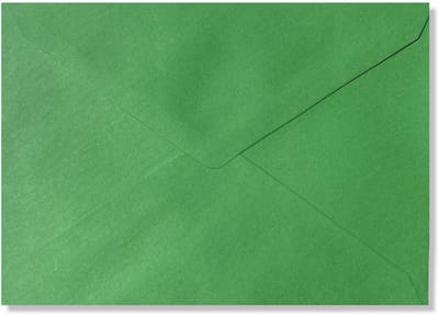 100 Luxe Enveloppen - B6 - Grasgroen - 120x175mm - 110 grams -