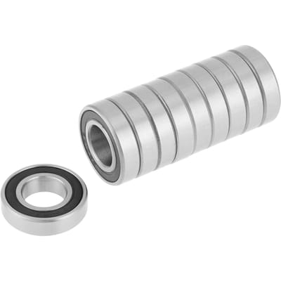 10 stuks 69012RS Rubberen Afgedichte Kogellager met Diepe Groef 12x24x6mm