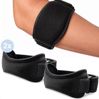 Alyze Elleboogbrace - 2 stuks - Tennisarm Brace - Tenniselleboog Brace - Arm Brace - Elbow Sleeves - Pols Brace - Sling Arm - Push Sports Elleboogbrace