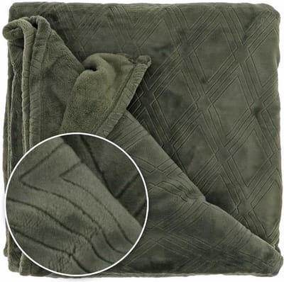 D- Unique Living | Plaid Auke 150x200cm deep green