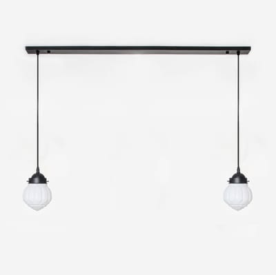 2 x Wassail lampen aan plafondbalk Moonlight - Art Deco Trade