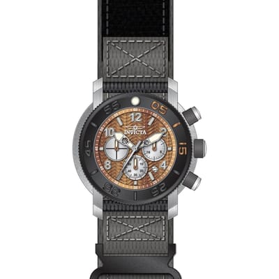 Invicta Coalition Forces 50094 Herenhorloge - Quartz Uurwerk - Roestvrij Staal met Koperen Wijzerplaat - 50 mm