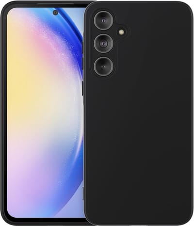 Hoesje geschikt voor Samsung Galaxy A55 5G hoesje Siliconen cover Zwart backcover