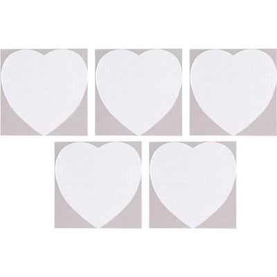 5 Sets Heat Transfer Puzzel DIY Hittepers Blank Sublimatie Legpuzzel Hartvorm A4 19x19cm 75 Stuks white
