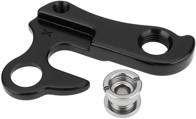 Dailygoods- Achterderailleurhanger met schroeven/moeren - Compatibel met Giant ATX/XTC/Yukon/Boulder/Rincon/Reign/Talon - Aluminiumlegering - Zwarte afwerking - Eenvoudige installatie - Derailleurhanger