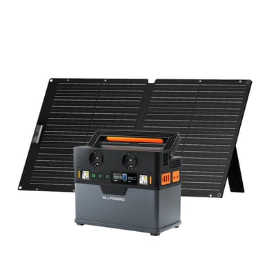 ALLPOWERS S300 Plus Draagbaar Energiestation 300W 288Wh - S300 Plus + SE100 Zonnepaneel 100W