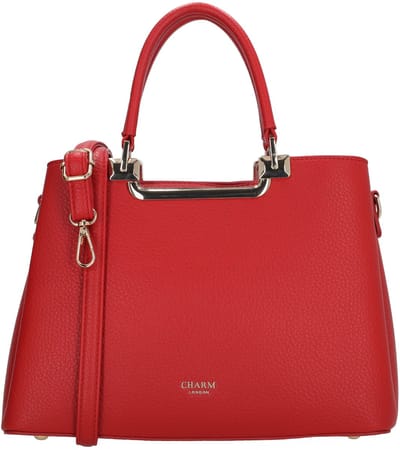 Charm London Lucca Handtas - Schoudertas - Schouderband - Dames - Crossbody - Wijnrood