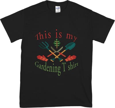Dames & Heren T Shirt – This Is My Gardening T-Shirt – Tuinieren – Tuinliefhebber – Zwart – 4XL
