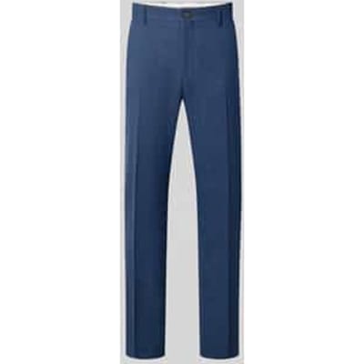 slim fit pantalon met mix van wol en linnen model 'OASIS'