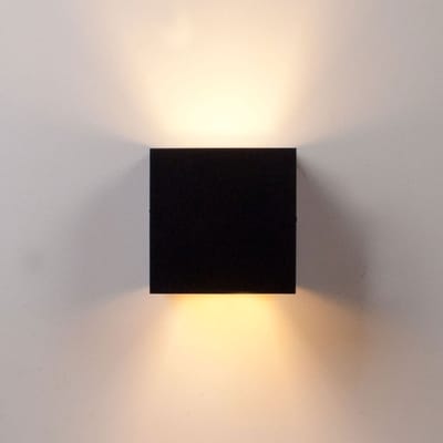 Wandlamp vierkant zwart goud | verstelbaar strijklicht | G9 | moderne sfeerverlichting voor hal slaapkamer woonkamer | Strijklicht wandlampen