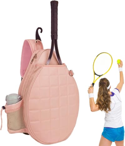 Tennistas Dames - Sporttas Tennis - Sporten Organiseren - Veelzijdig Te Dragen - 30x10x46cm - Roze
