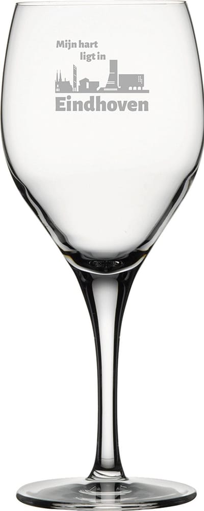 Gegraveerde witte wijnglas 34cl Eindhoven