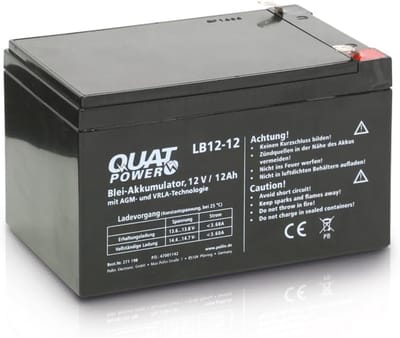 Oplaadbare Batterij - Accu 12V - Energie Opslag - Loodzuur Technologie - 12 Ah Capaciteit