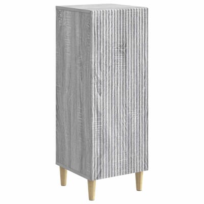 vidaXL - Dressoir - Grijs - sonoma - 33 - x - 34,5 - x - 90 - cm - Bewerkt - hout