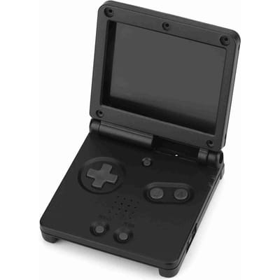 Voor Advance GBA SP Beschermende ABS Case Cover Reparatie Onderdelen Kit Zwart zwart