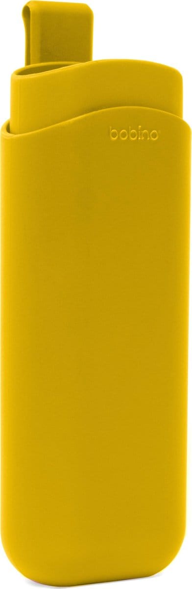 Bobino Glasses Case Mustard – Brillenkoker met Clip – Harde Brillenhouder voor Tas en Handtas – Universeel - Mosterd geel