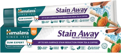 Himalaya Herbals Stain Away Rokers Tandpasta - 75ml - Whitening Tandpasta - Tandpasta Zonder Fluoride