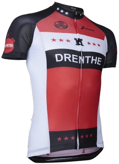 Fortissima Fietsshirt Drenthe - Heren en Dames - Korte Mouw - Maat XXS