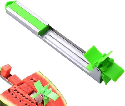 Watermeloen Snijder en Cutter van RVS, Perfect voor het Snijden en Delen van Vers Fruit