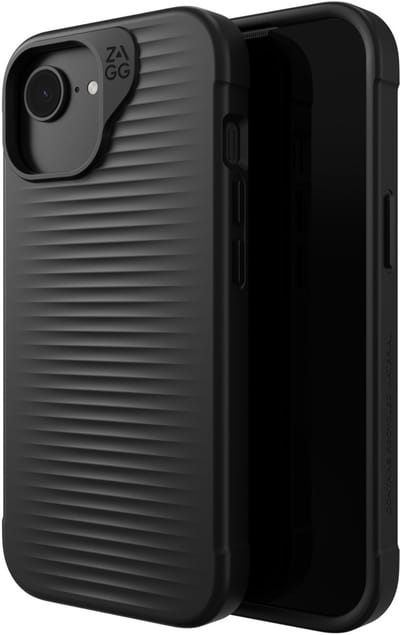 ZAGG Luxe Snap Hoesje Geschikt voor Apple iPhone 17e/16e/15/14/13 - Graphene Back Cover - 3M Valbescherming - Gerecycled Materiaal - Zwart