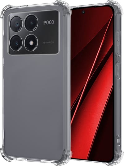 Hoesje - Geschikt voor Xiaomi Poco X6 Pro 5G - Sterk & Shockproof - Siliconen Case - Back Cover - Telefoon Hoes Shock Proof - Transparant