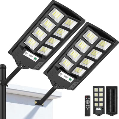 Waterdichte Buitenlamp op Zonne-energie met Sensor en Afstandsbediening