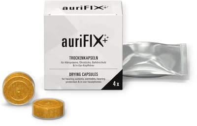 Aurifix droogcapsules – betrouwbare bescherming tegen vocht voor hoortoestellen en oordoppen