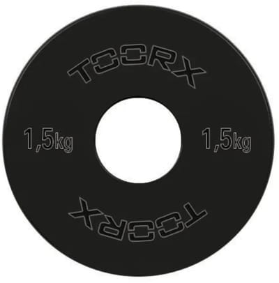Toorx Fitness - Micro Halterschijven - 50 mm - Zwart - Staal - 1.5kg - Gewicht Schijf - Sport Gewichten - Fitness - Per 2 Stuks - Set
