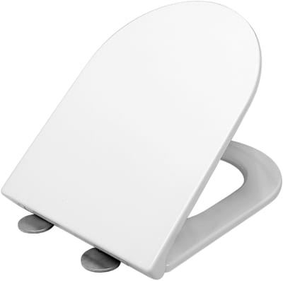 LAVITA® WC-Bril GALVE - Wit - Softclose Antibacterieel - Toiletbril met deksel - Toiletzitting - Duroplast - voor badkamers, toiletten