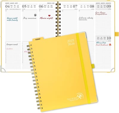 Weekly Planner 2025-2026 | Verticaal Agenda voor 17 Maanden met Hard Cover